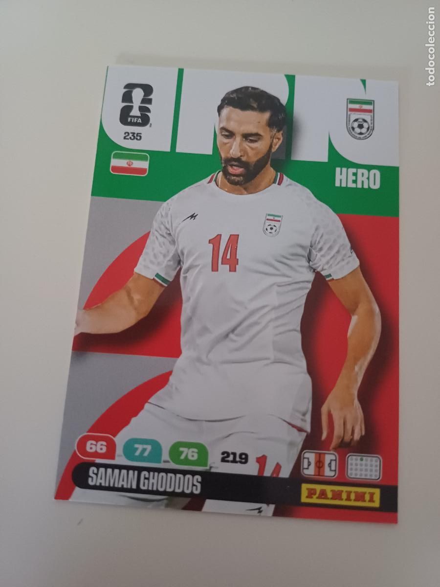 Cromos de Futebol: 235 - IRN10 - Saman Ghoddos / Iran
