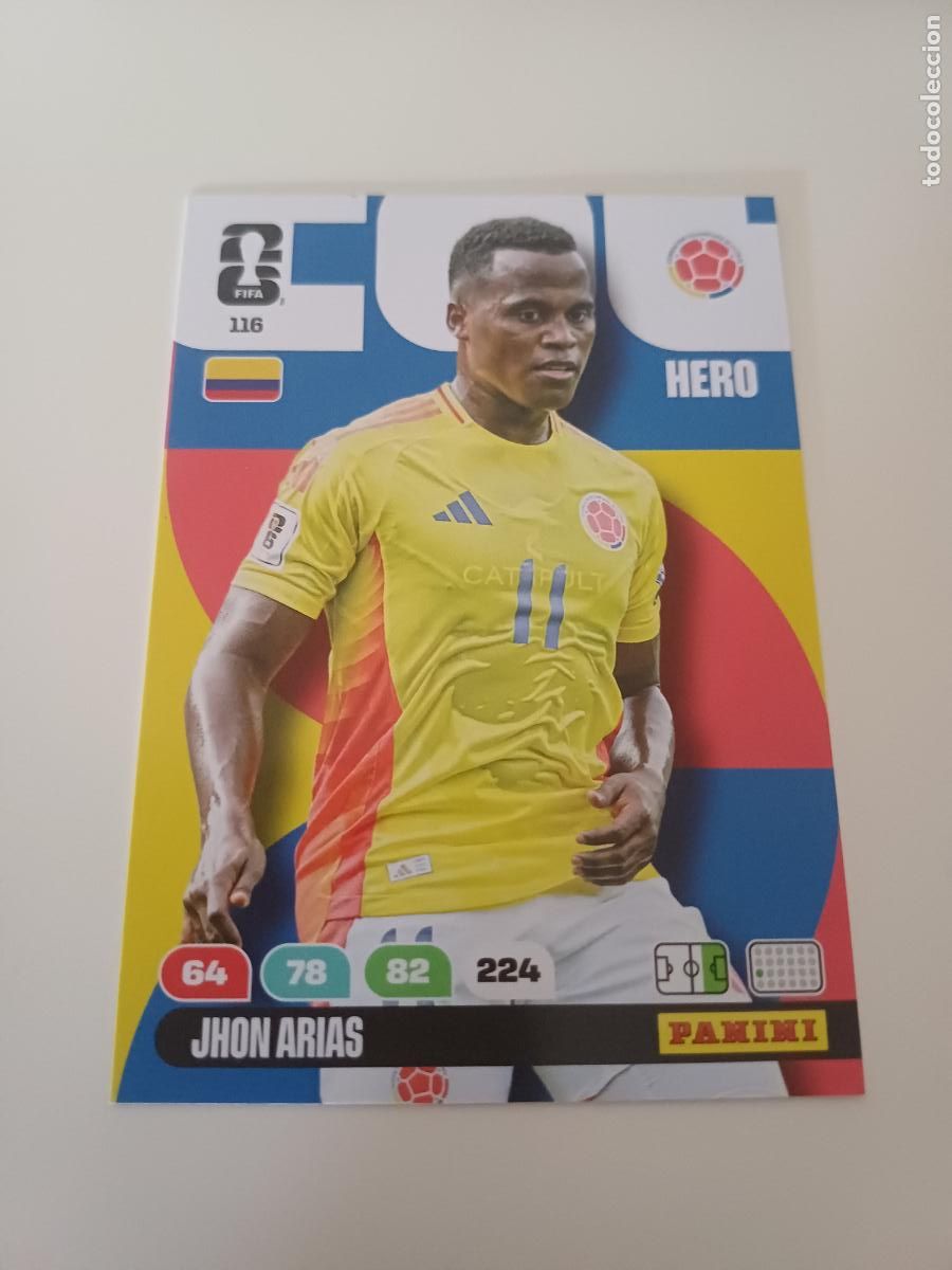 Cromos de Futebol: 116 - COL11 - Jhon Arias / Colombia