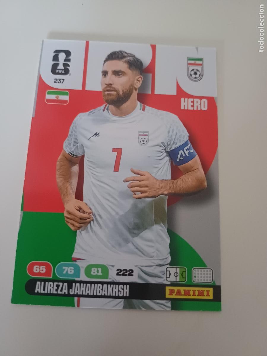 Cromos de Futebol: 237 - IRN12 - Alireza Jahanbakhsh / Iran