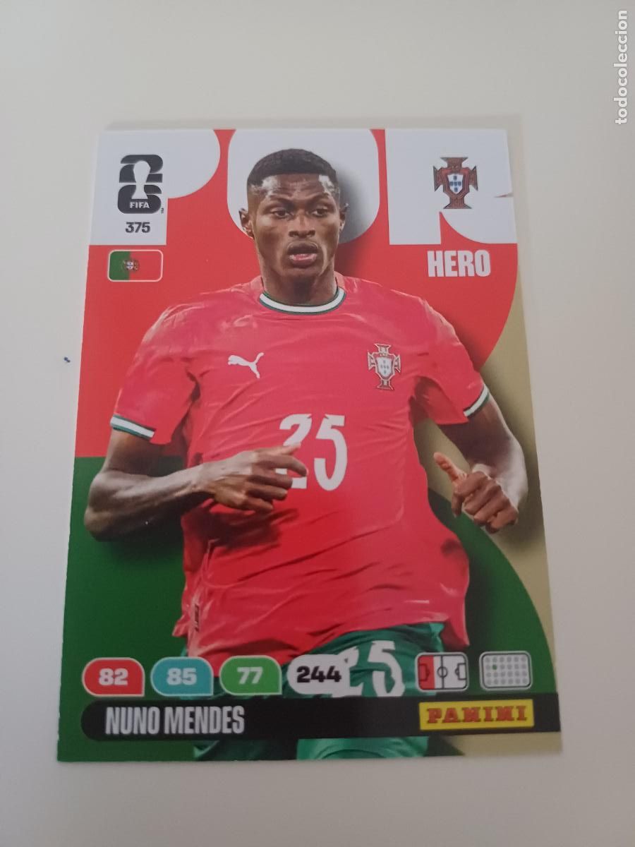 Cromos de Futebol: 375 - POR06 - Nuno Mendes / Portugal