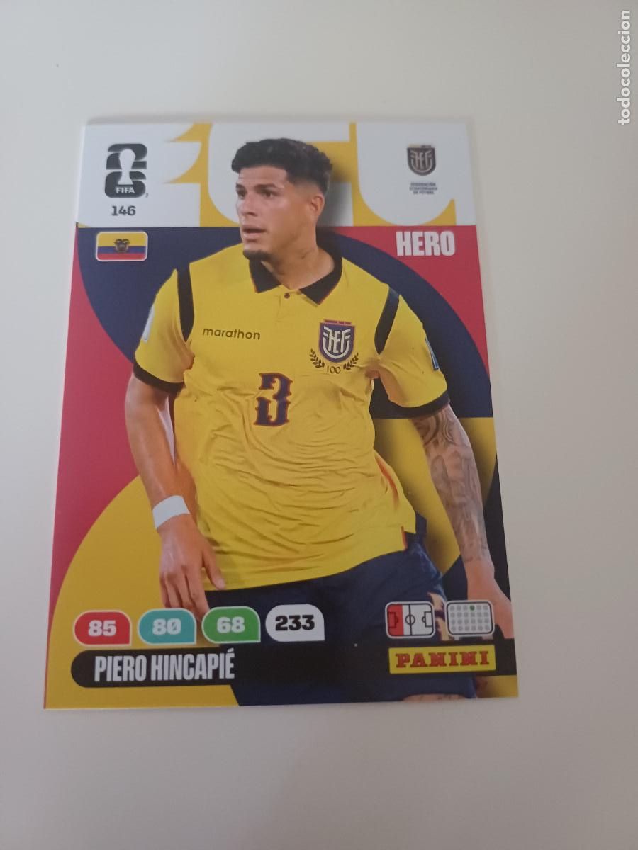Cromos de Futebol: 146 - ECU05 - Piero Hincapi&eacute; / Ecuador