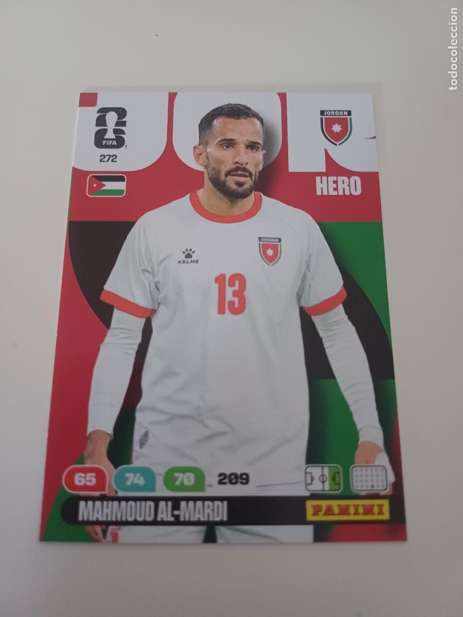 Cromos de Futebol: 272 - JOR11 - Mahmoud Al-Mardi / Jordan