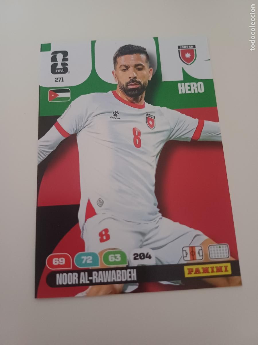 Cromos de Futebol: 271 - JOR10 - Noor Al-Rawabdeh / Jordan
