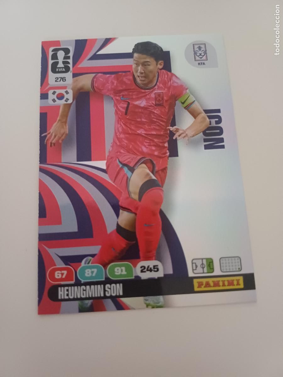 Cromos de Futebol: 276 - KOR03 - Heungmin Son / Korea Republic