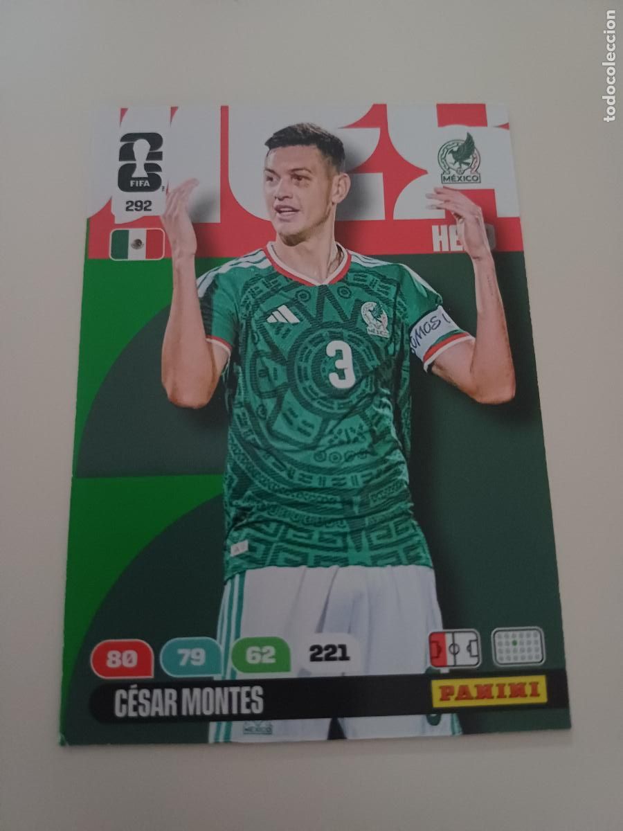 Cartes &agrave; collectionner de Football: 292 - MEX07 - C&eacute;sar Montes / Mexico