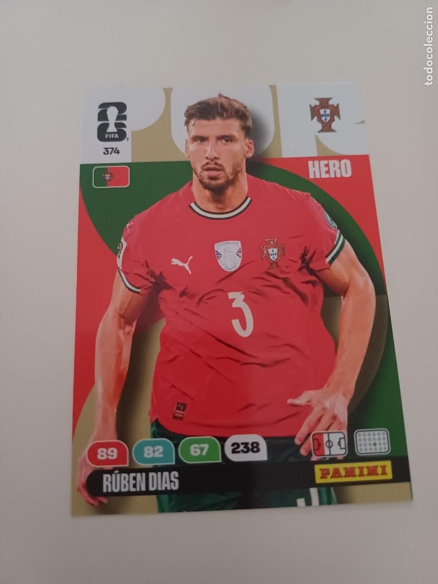Cartes &agrave; collectionner de Football: 374 - POR05 - R&uacute;ben Dias / Portugal