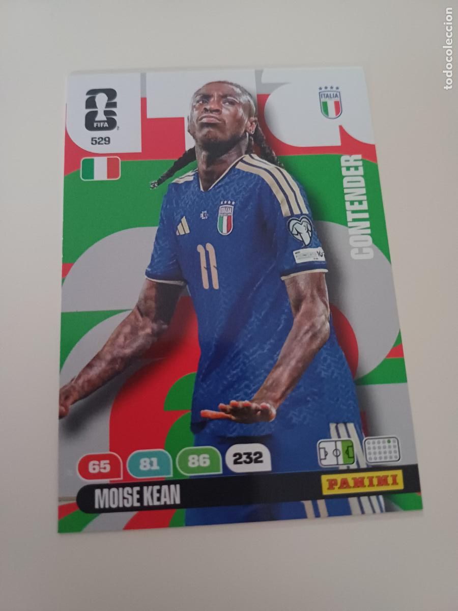 Cartes &agrave; collectionner de Football: 529 - CO16 - Moise Kean / Italy