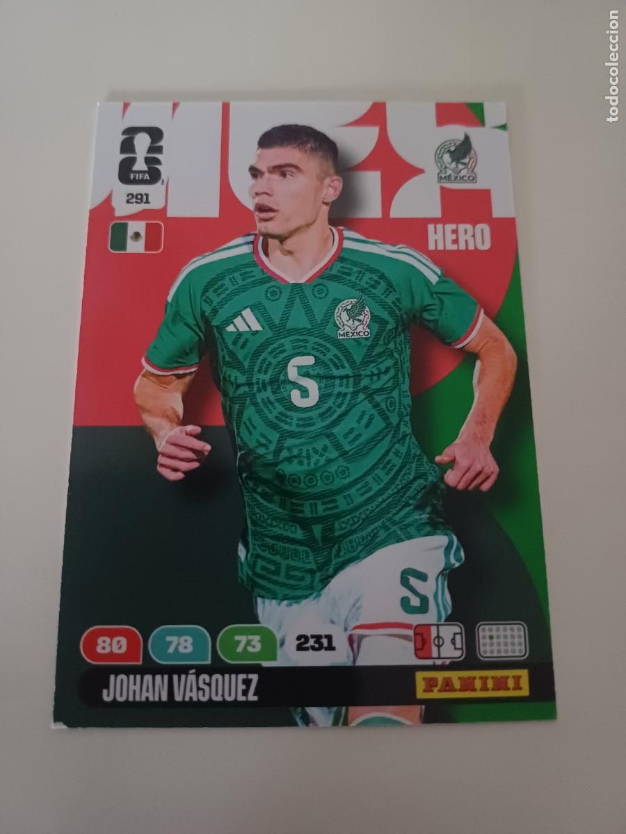 Cartes &agrave; collectionner de Football: 291 - MEX06 - Johan V&aacute;squez / Mexico
