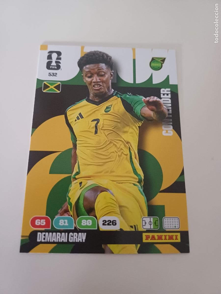 Fu&szlig;ball-Sticker: 532 - CO19 - Demarai Gray / Jamaica