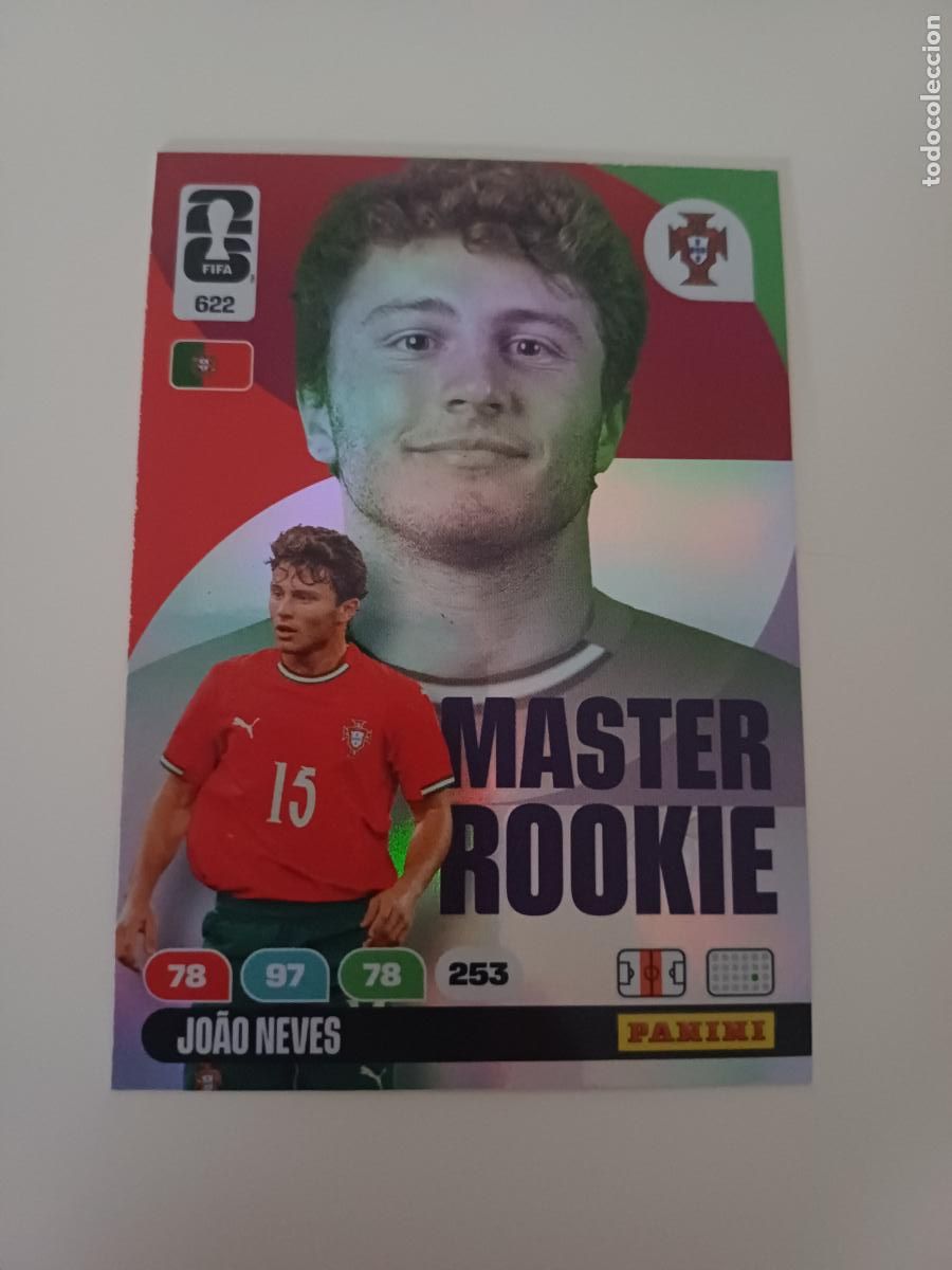Football Stickers: 622 - MR15 - Jo&atilde;o Neves / Portugal