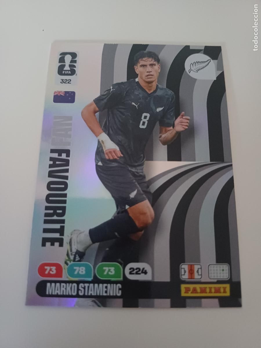 Football Stickers: 322 - NZL01 - Marko Stamenic / New Zealand
