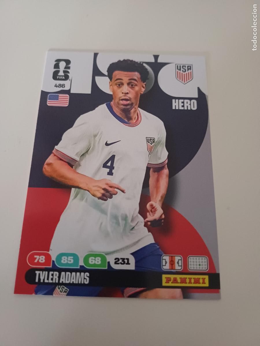Football Stickers: 486 - USA09 - Tyler Adams / United States
