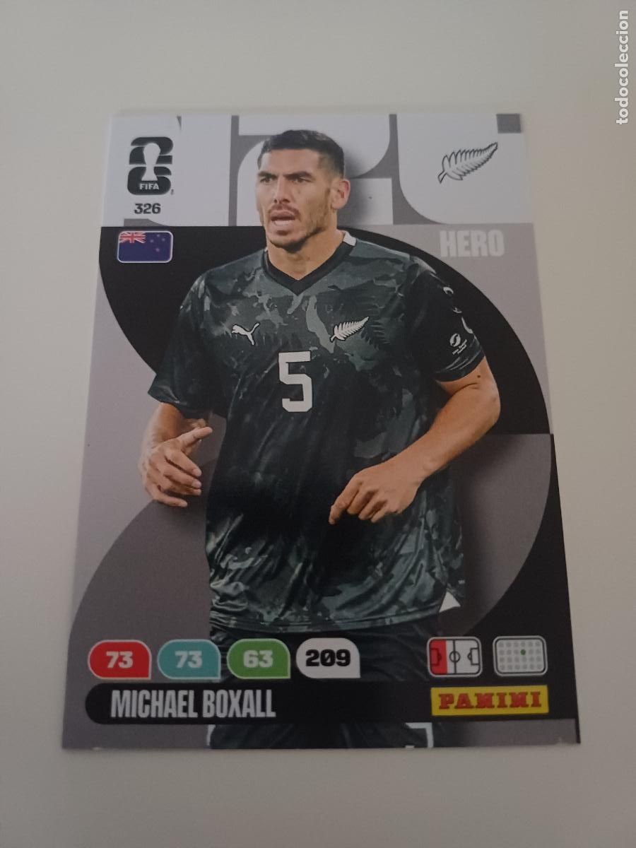 Cromos de F&uacute;tbol: 326 - NZL05 - Michael Boxall / New Zealand