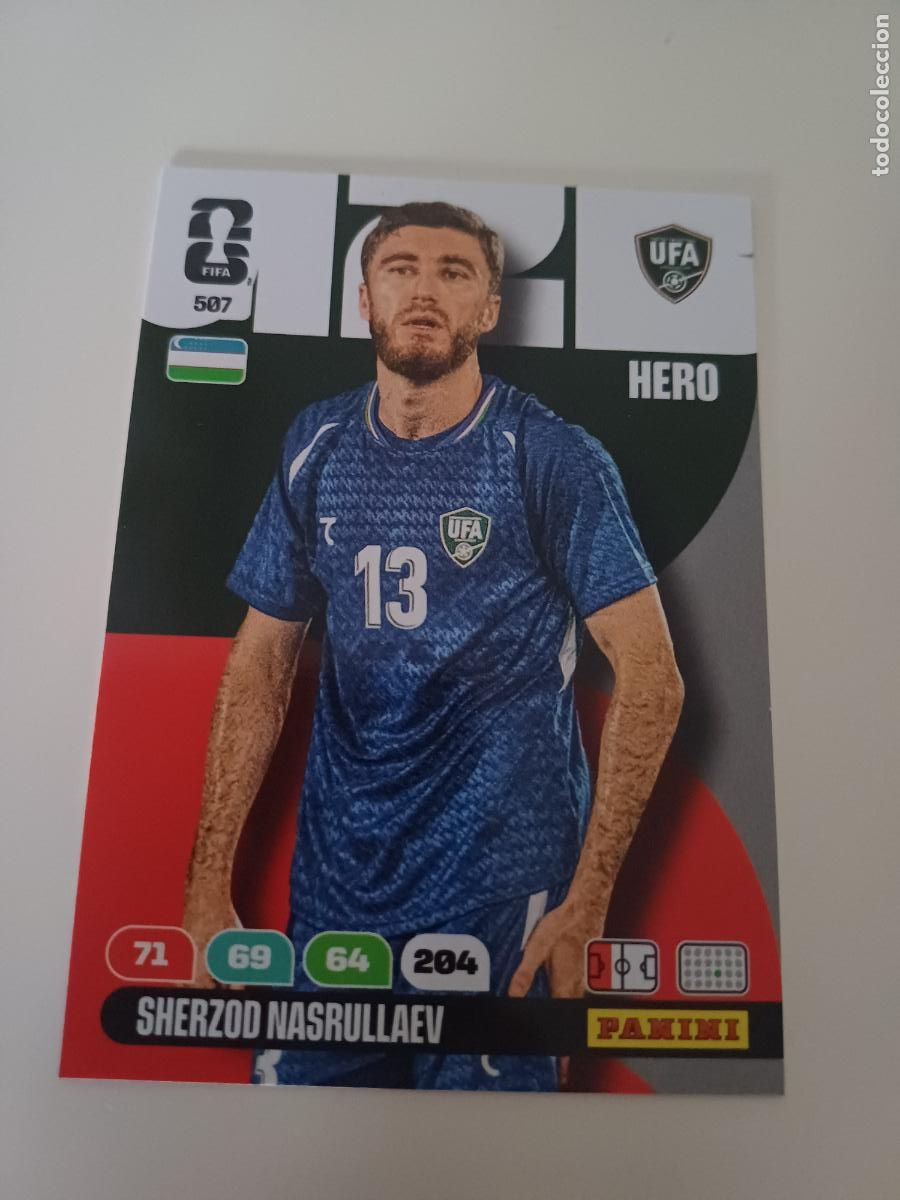 Cromos de F&uacute;tbol: 507 - UZB06 - Sherzod Nasrullaev / Uzbekistan