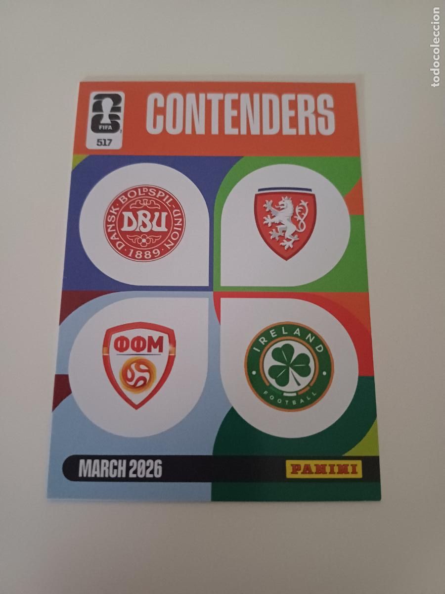 Cromos de Futebol: 517 - CO04 - DEN/MKD - CZE/IRL / European Play-Off