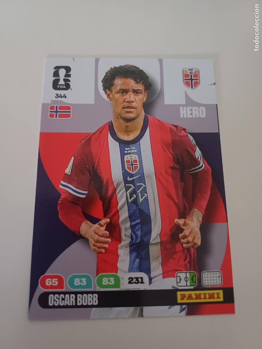 Cromos de Futebol: 344 - NOR11 - Oscar Bobb / Norway