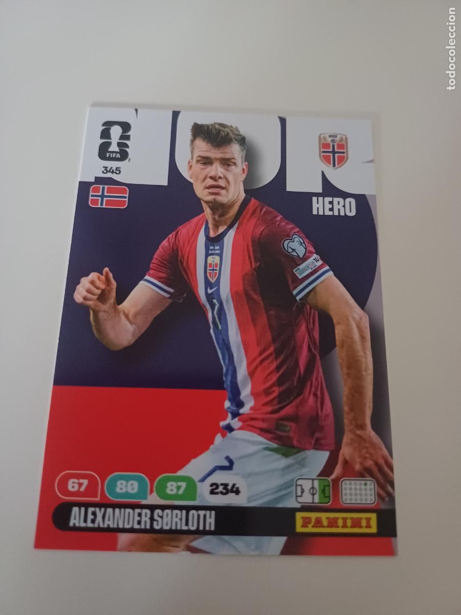 Cromos de Futebol: 345 - NOR12 - Alexander S&oslash;rloth / Norway