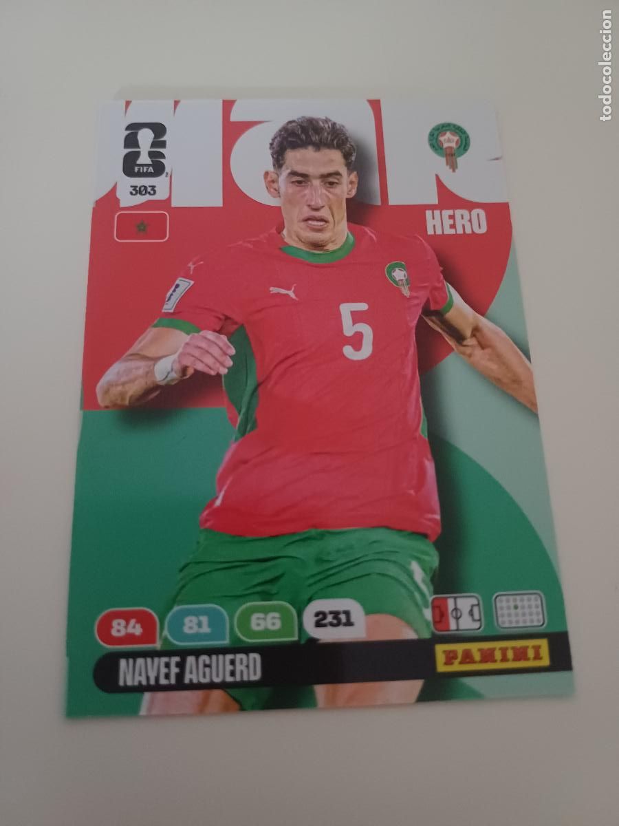 Cromos de Futebol: 303 - MAR06 - Nayef Aguerd / Morocco
