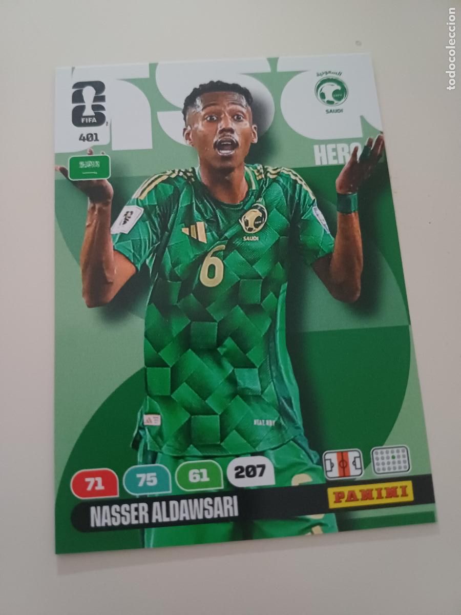 Cromos de Futebol: 401 - KSA08 - Nasser Aldawsari / Saudi Arabia