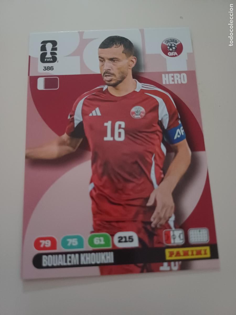 Cromos de Futebol: 386 - QAT05 - Boualem Khoukhi / Qatar