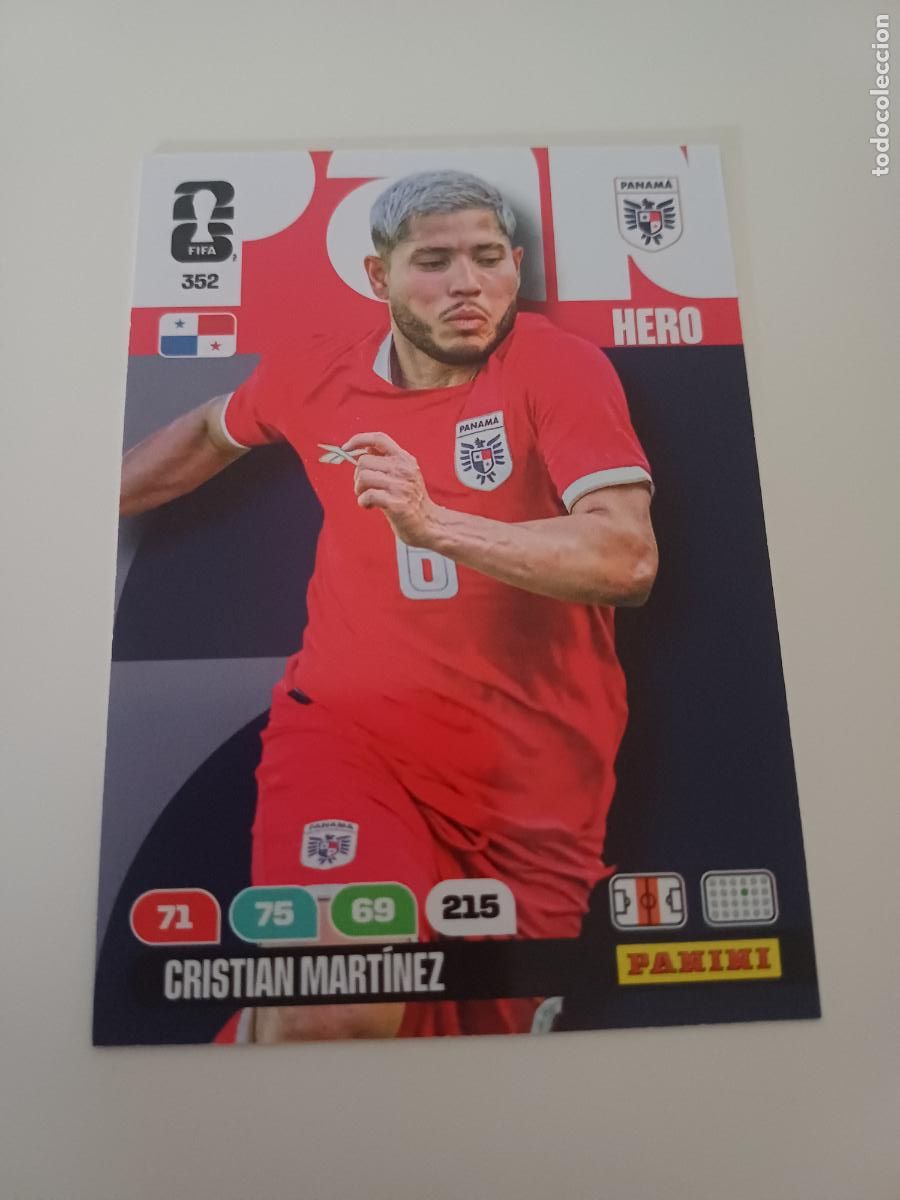 Cromos de Futebol: 352 - PAN07 - Cristian Mart&iacute;nez / Panama