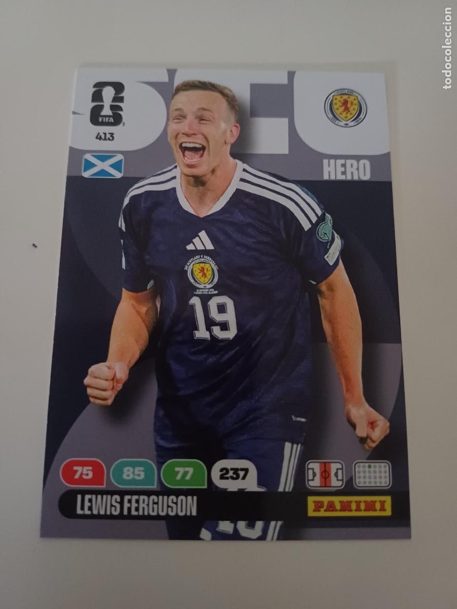 Cromos de Futebol: 413 - SCO08 - Lewis Ferguson / Scotland