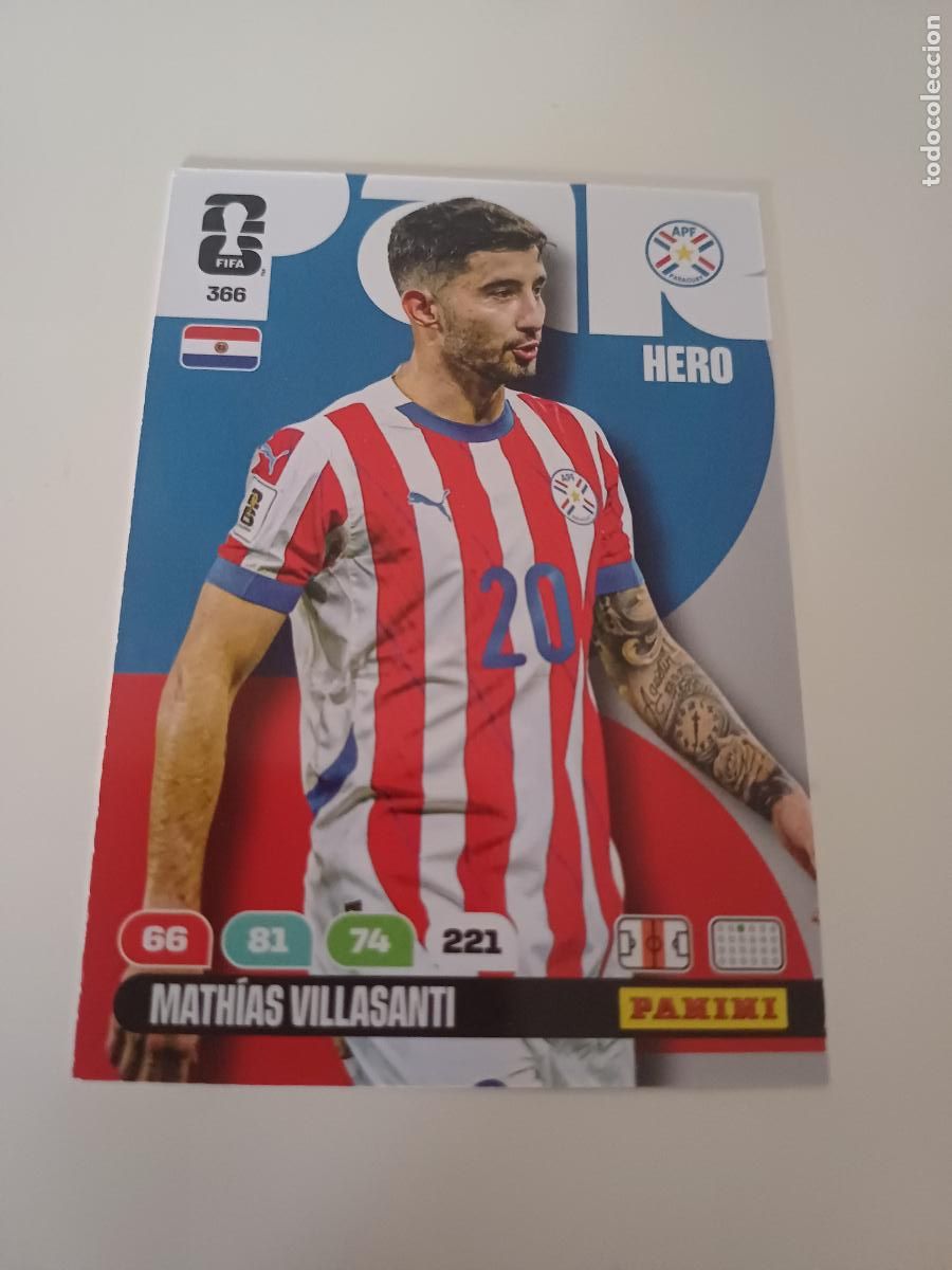 Cromos de Futebol: 366 - PAR09 - Math&iacute;as Villasanti / Paraguay