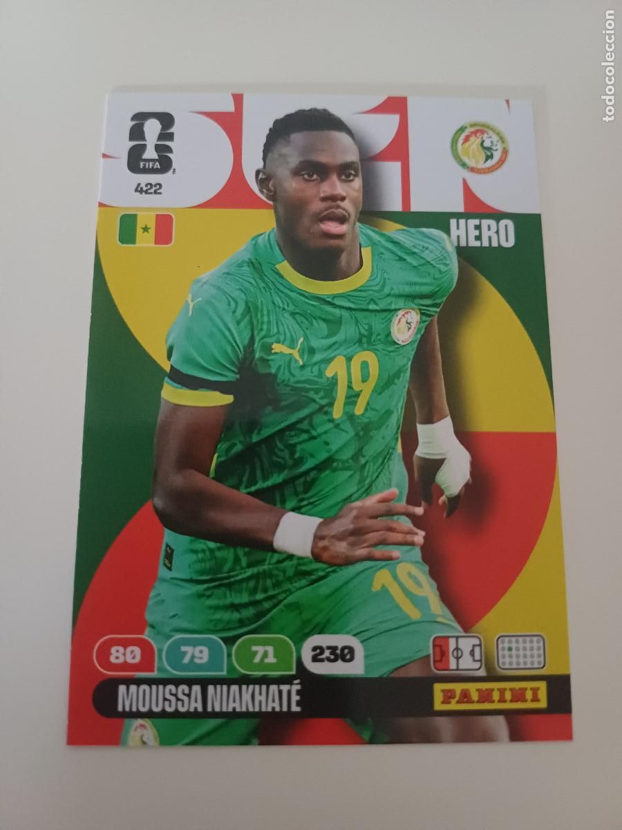 Cartes &agrave; collectionner de Football: 422 - SEN05 - Moussa Niakhat&eacute; / Senegal