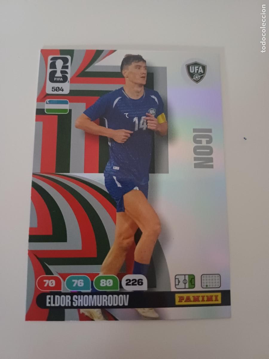 Cromos de Futebol: 504 - UZB03 - Eldor Shomurodov / Uzbekistan