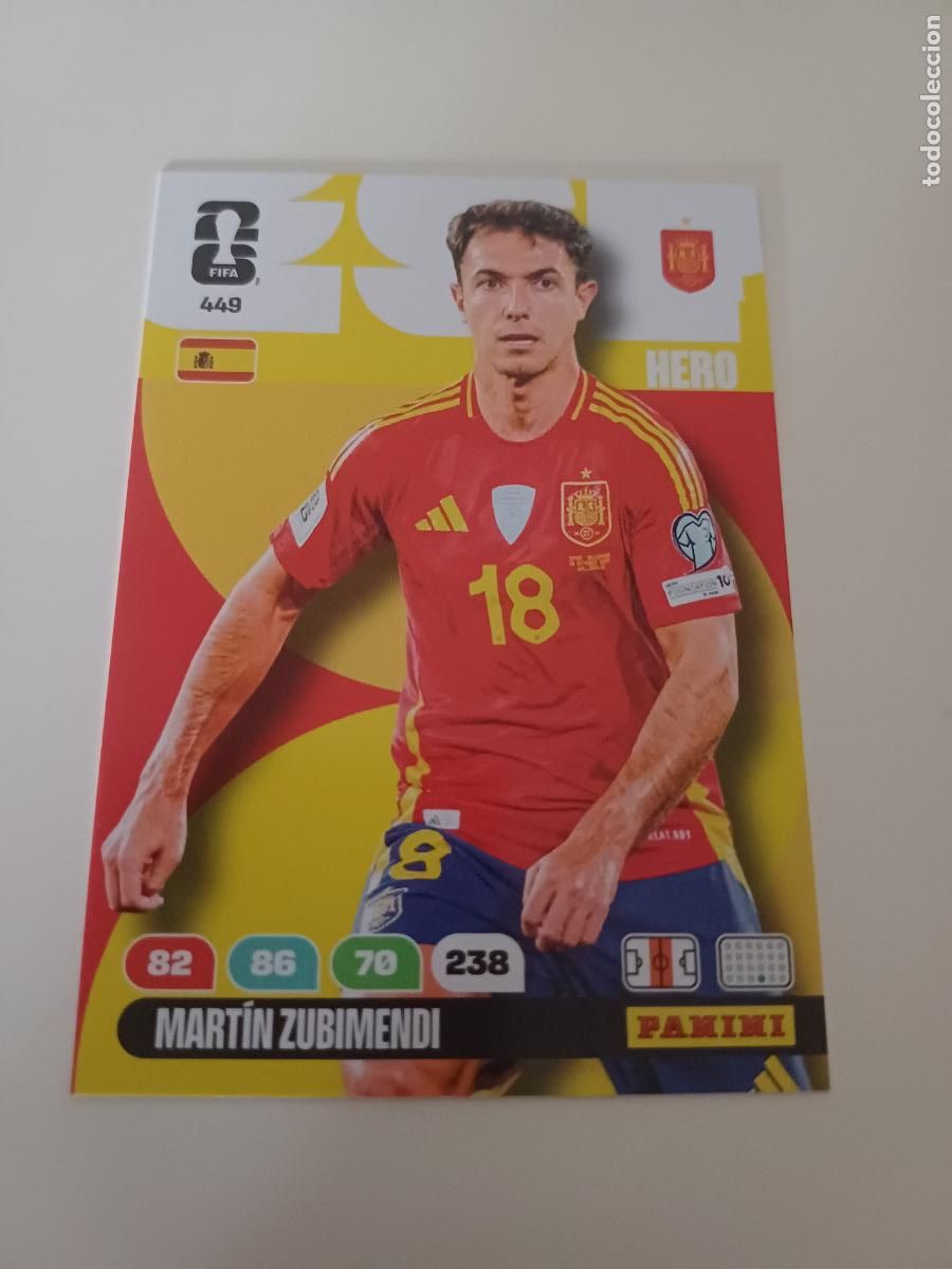 Cromos de Futebol: 449 - ESP08 - Mart&iacute;n Zubimendi / Spain