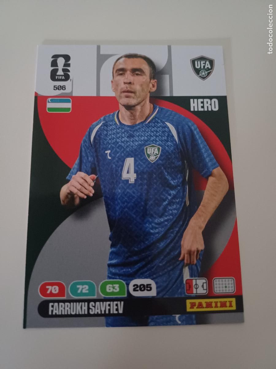 Cromos de Futebol: 506 - UZB05 - Farrukh Sayfiev / Uzbekistan