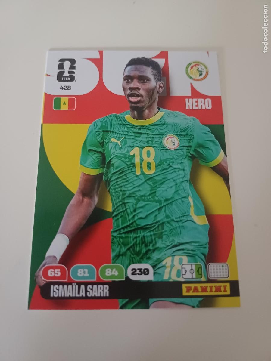 Cromos de Futebol: 428 - SEN11 - Isma&iuml;la Sarr / Senegal