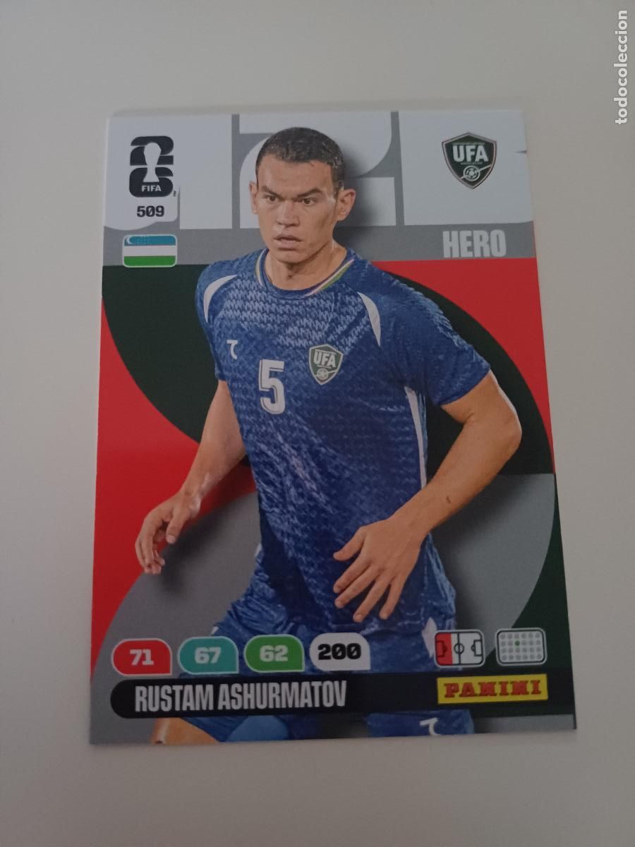 Cromos de Futebol: 509 - UZB08 - Rustam Ashurmatov / Uzbekistan