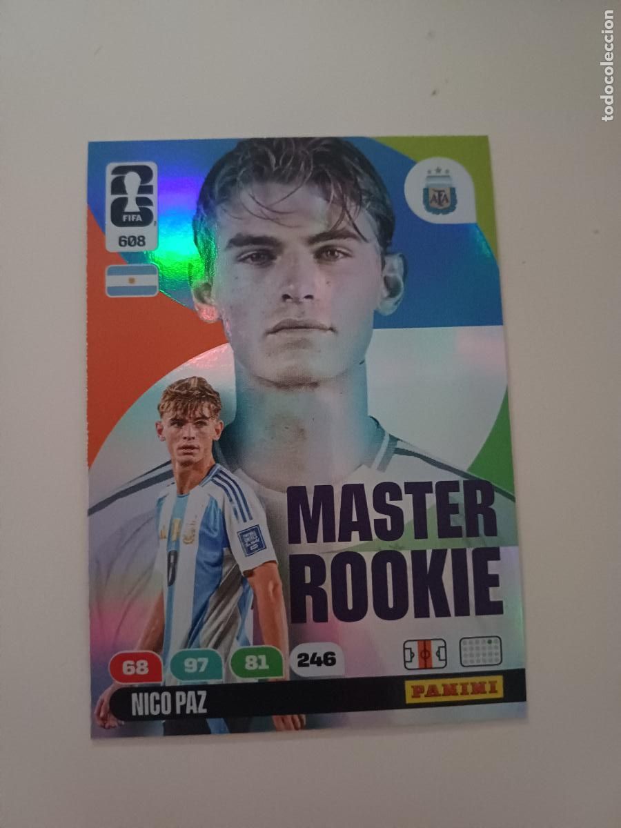 Cromos de Futebol: 608 - MR01 - Nico Paz / Argentina