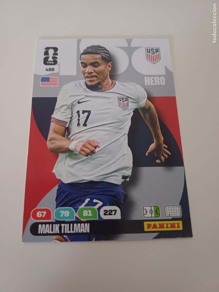 Cromos de Futebol: 488 - USA11 - Malik Tillman / United States