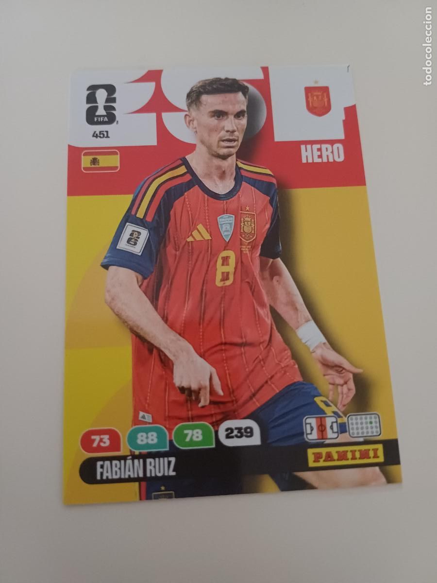 Cromos de Futebol: 451 - ESP10 - Fabi&aacute;n Ruiz / Spain