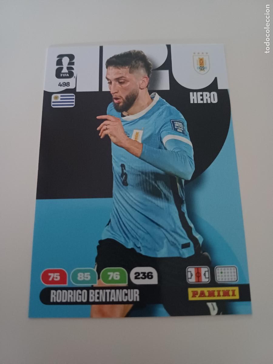 Cromos de Futebol: 498 - URU09 - Rodrigo Bentancur / Uruguay