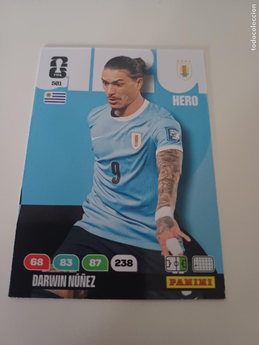 Cromos de Futebol: 501 - URU12 - Darwin N&uacute;&ntilde;ez / Uruguay