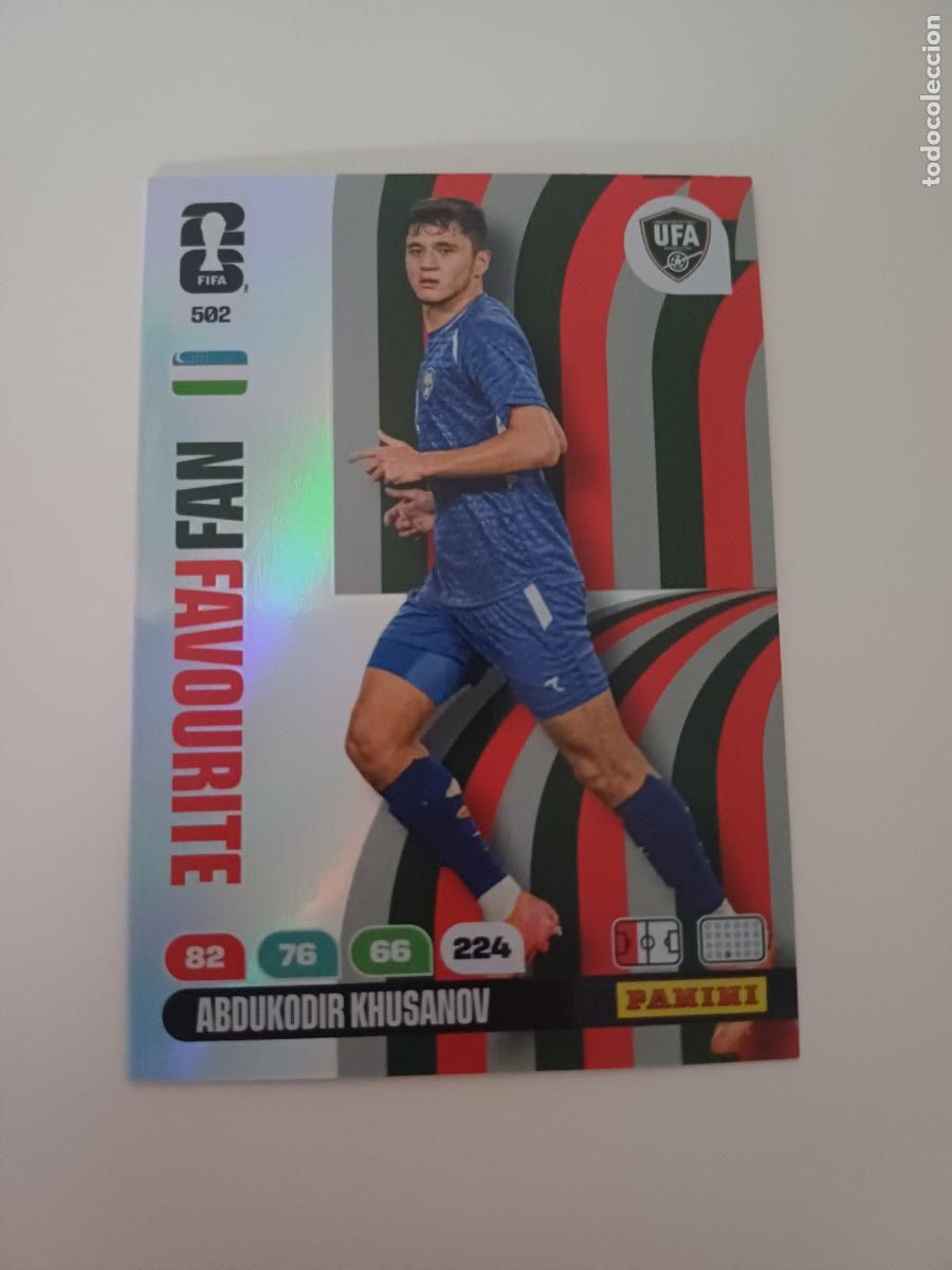Cromos de F&uacute;tbol: 502 - UZB01 - Abdukodir Khusanov / Uzbekistan