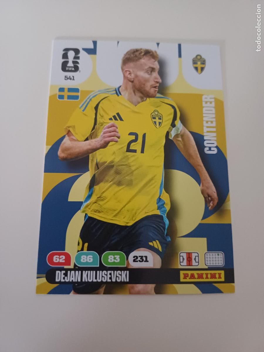 Cromos de F&uacute;tbol: 541 - CO28 - Dejan Kulusevski / Sweden