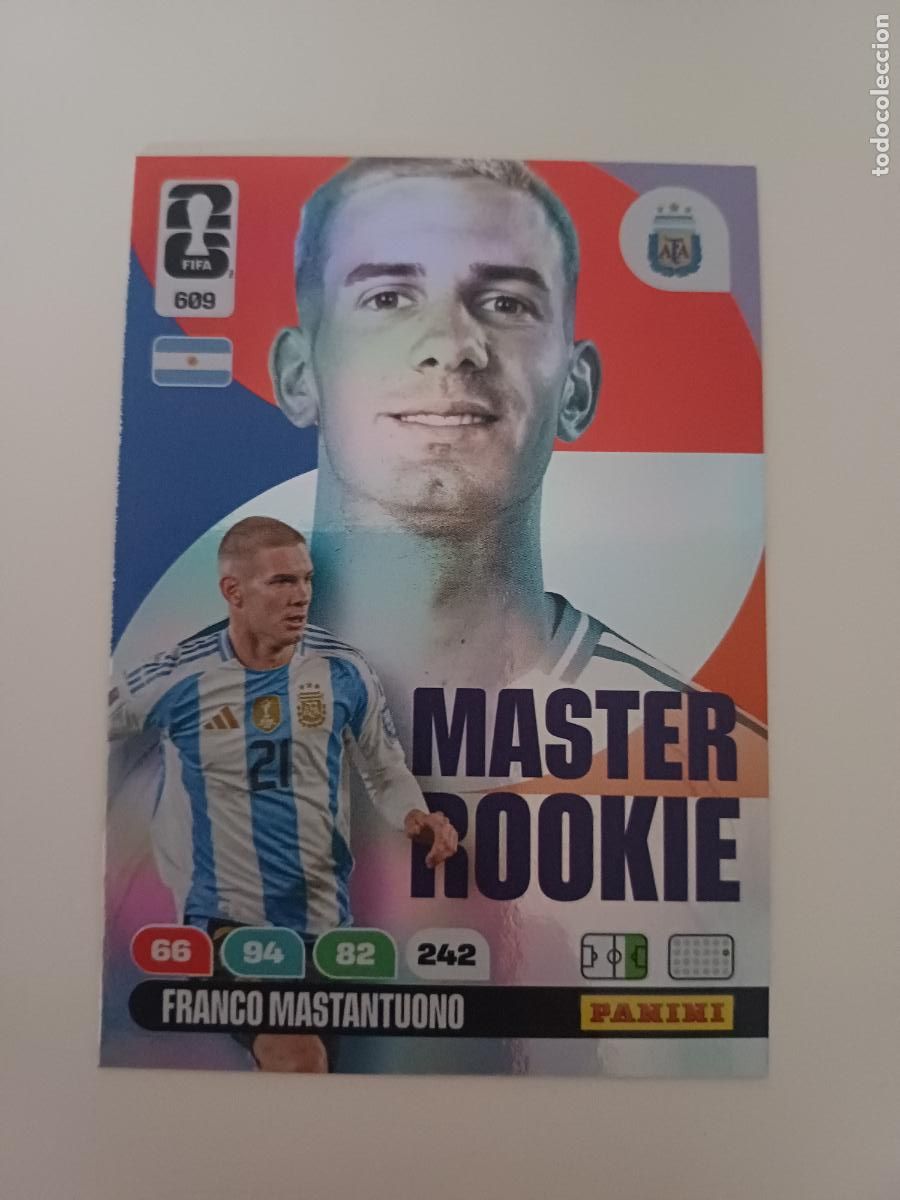 Cromos de F&uacute;tbol: 609 - MR02 - Franco Mastantuono / Argentina