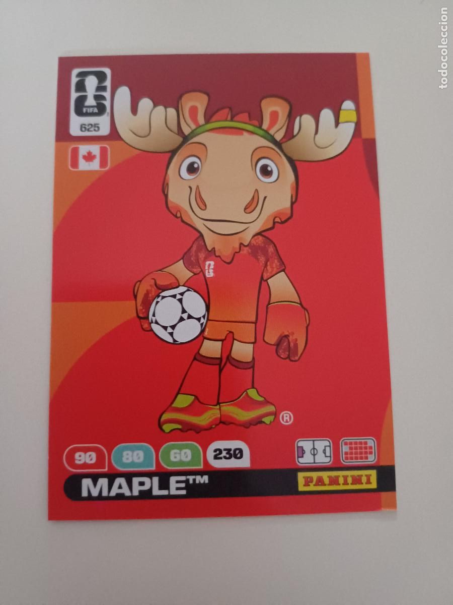 Cromos de F&uacute;tbol: 625 - MA01 - OFFICIAL MASCOT - MAPLE� /