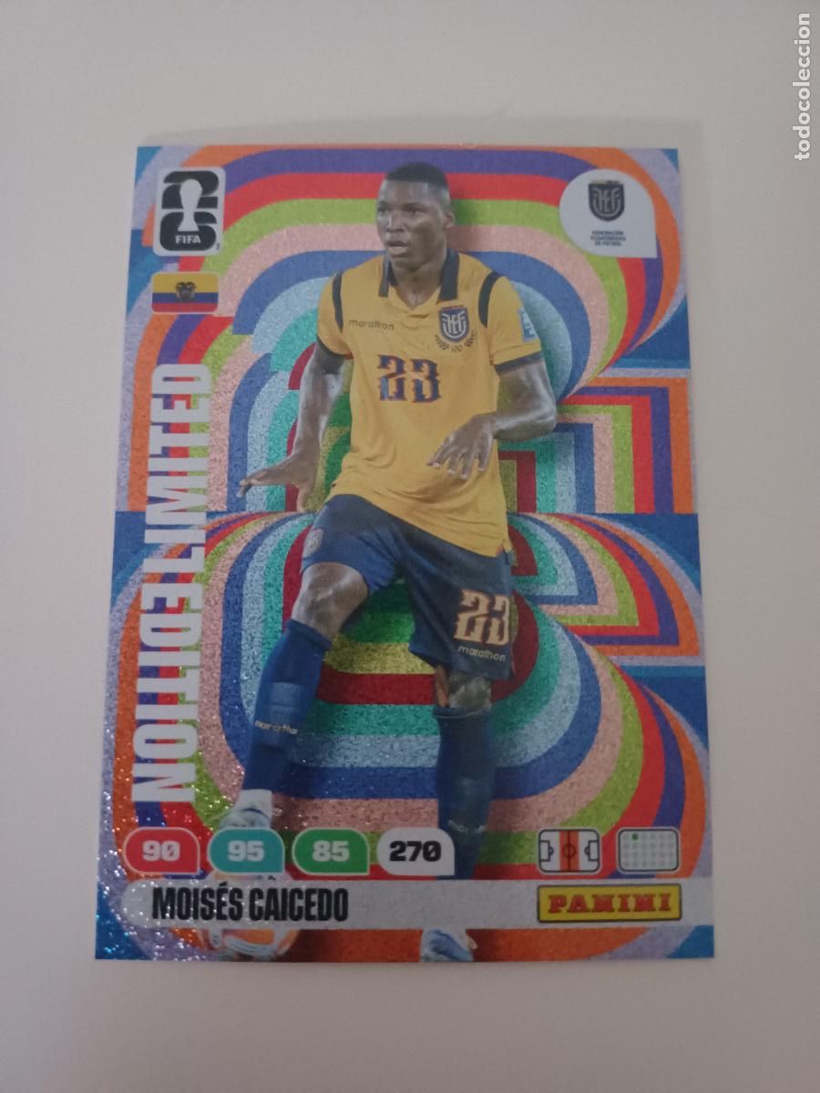Cromos de F&uacute;tbol: EL ECU Moises Caicedo