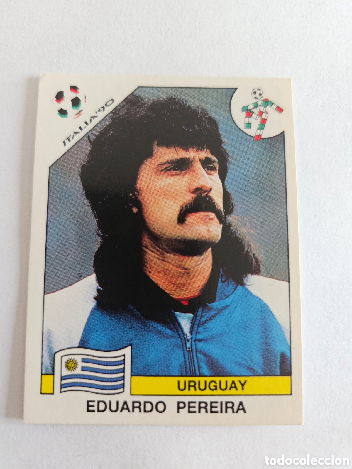 Cromos de F&uacute;tbol: EDUARDO PEREIRA SELECCION URUGUAY 364 MUNDIAL ITALIA 90 PANINI NUNCA PEGADO SIN PEGAR