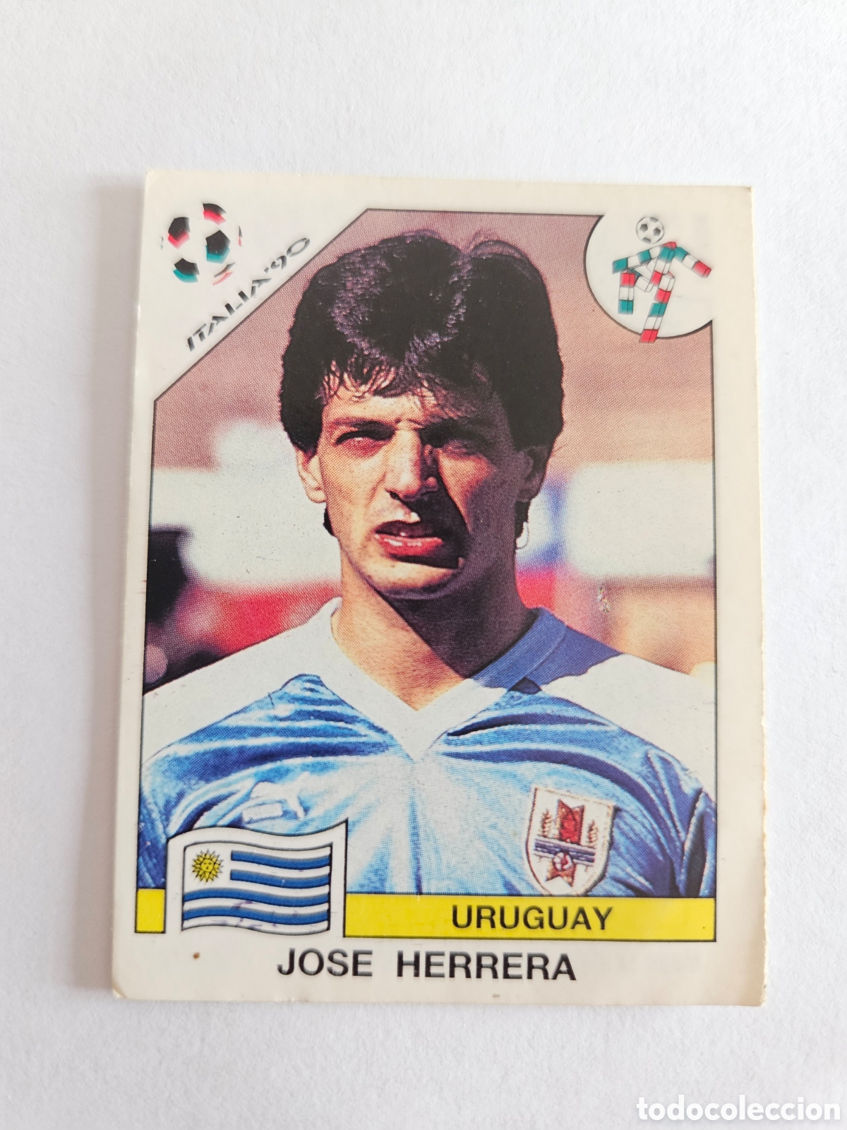 Cromos de F&uacute;tbol: JOSE HERRERA SELECCION URUGUAY 367 MUNDIAL ITALIA 90 PANINI NUNCA PEGADO SIN PEGAR
