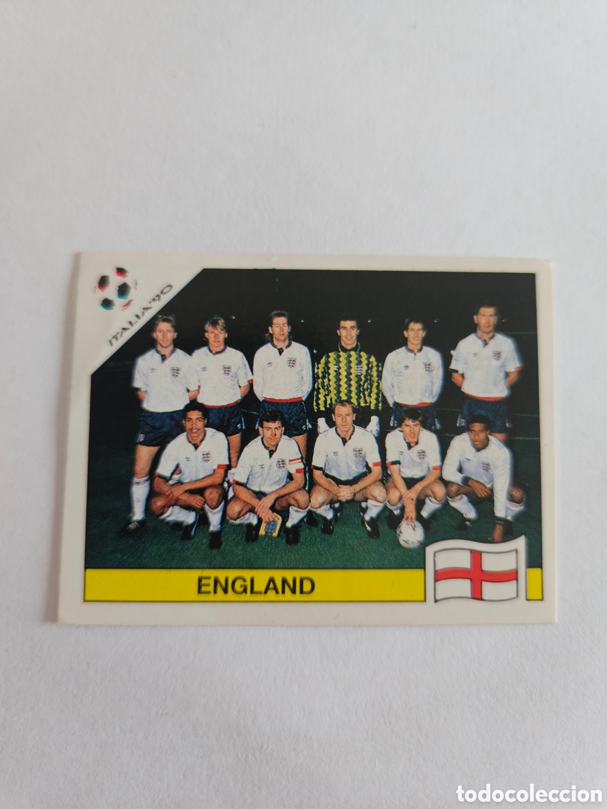 Cromos de F&uacute;tbol: ALINEACI&Oacute;N EQUIPO 385 INGLATERRA ENGLAND ITALIA 1990 90 PANINI MUNDIAL NUNCA PEGADO
