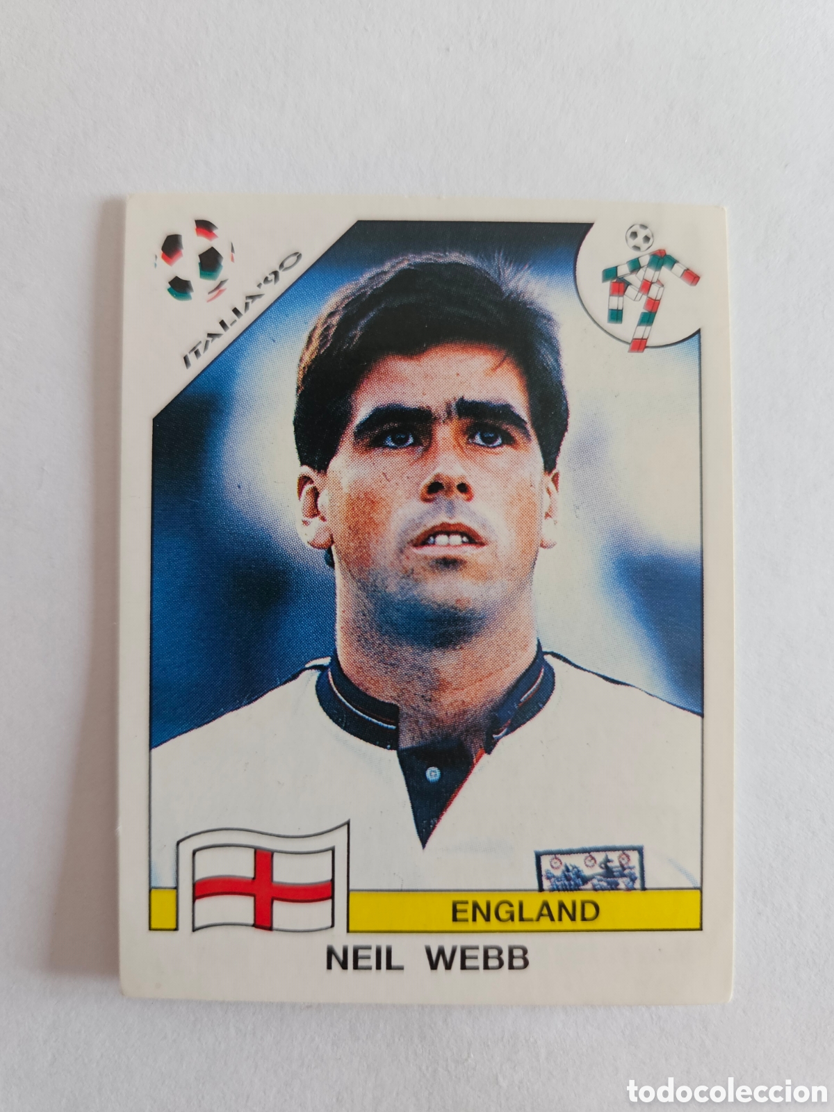 Cromos de F&uacute;tbol: NEIL WEBB SELECCION INGLATERRA 391 MUNDIAL ITALIA 90 PANINI NUNCA PEGADO SIN PEGAR