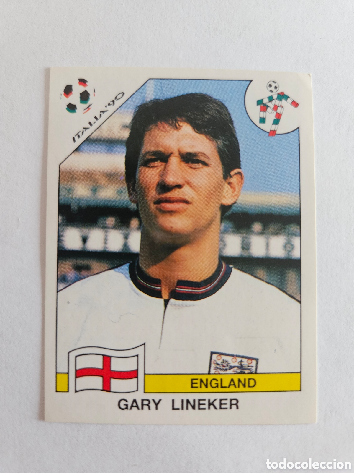 Cromos de F&uacute;tbol: GARY LINEKER SELECCION INGLATERRA 399 MUNDIAL ITALIA 90 PANINI NUNCA PEGADO SIN PEGAR