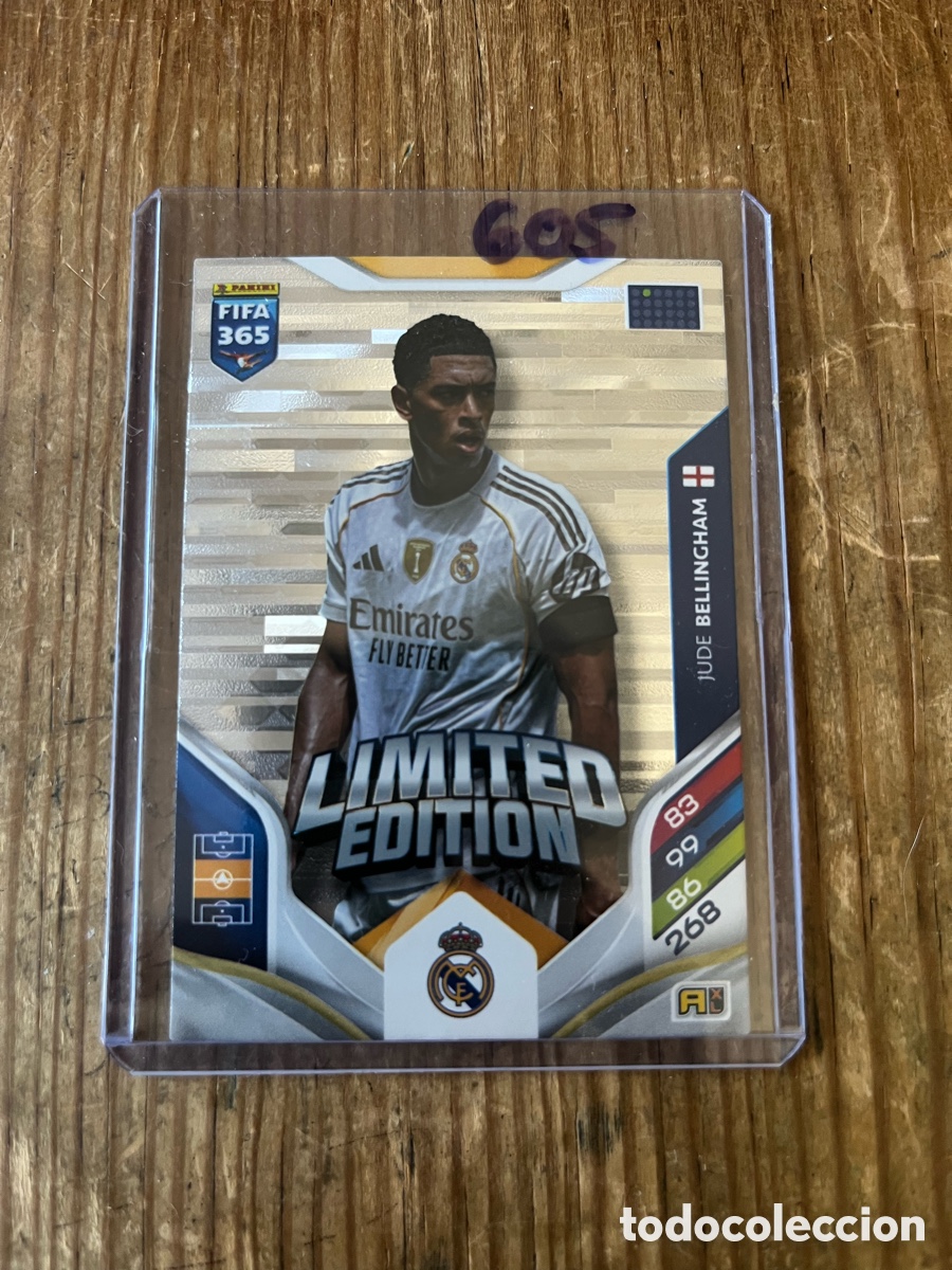 Cromos de F&uacute;tbol: CROMO ADRENALYN FIFA 365 LIMITED EDITION REAL MADRID JUDE BELLINGHAM 2025 2026