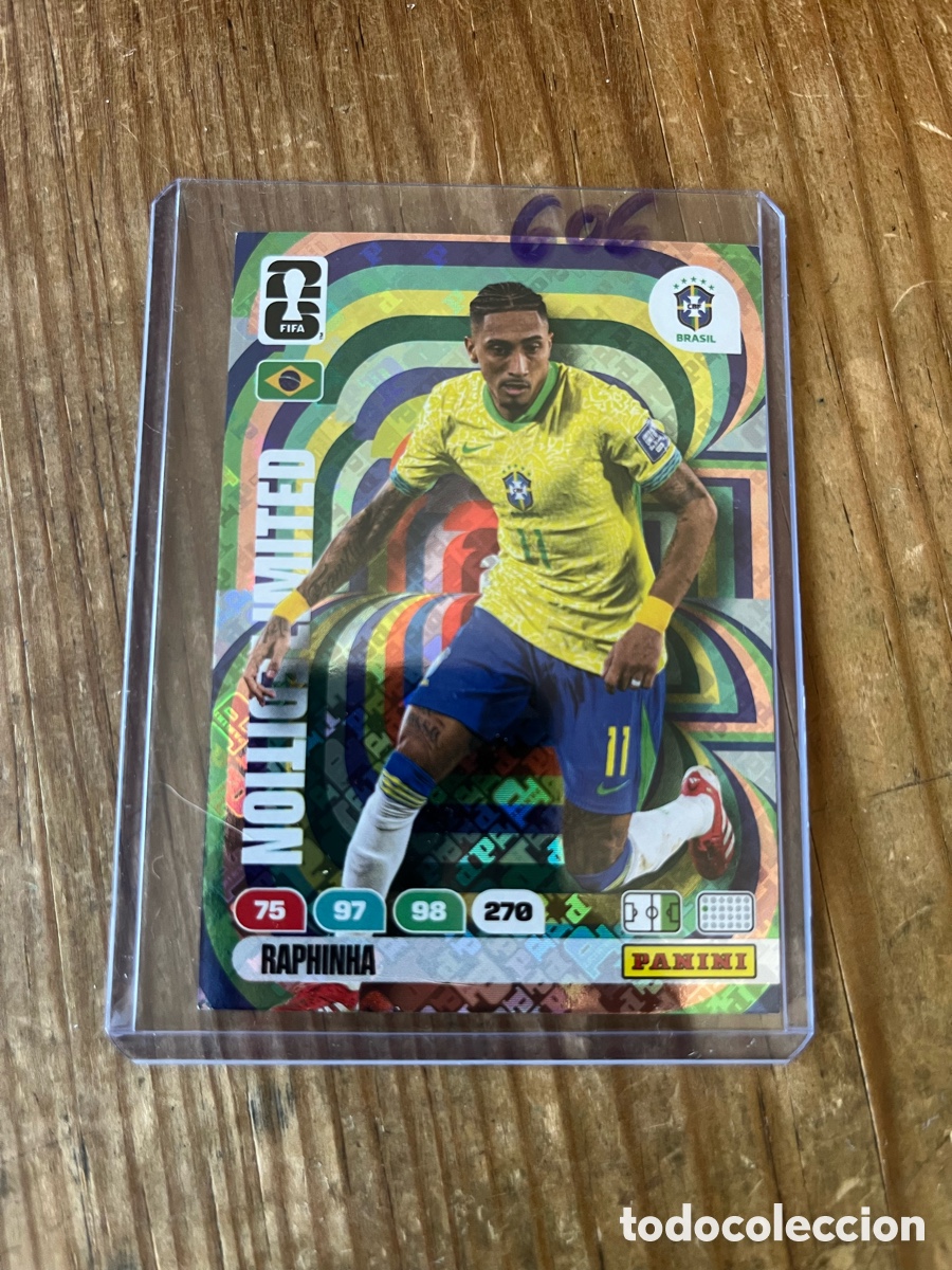 Cromos de F&uacute;tbol: CROMO ADRENALYN FIFA 365 LIMITED EDITION RAPHINHA BRASIL BARCELONA FIFA WORLD CUP 2026